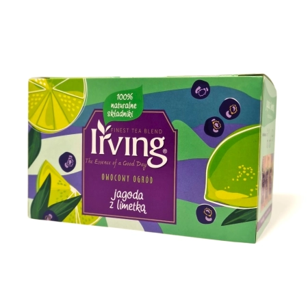 Herbata IRVING jagoda i limetka 20 torebek